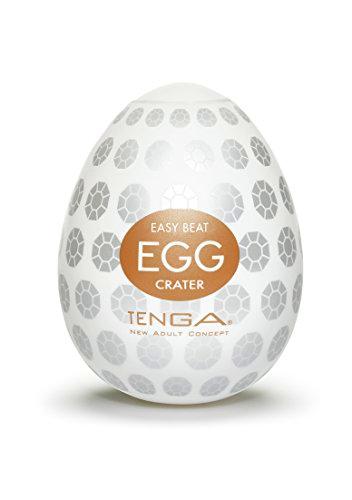 Tenga Huevo Crater, Funda Masturbadora, 4.9 x 6.1 x 4.9 cm
